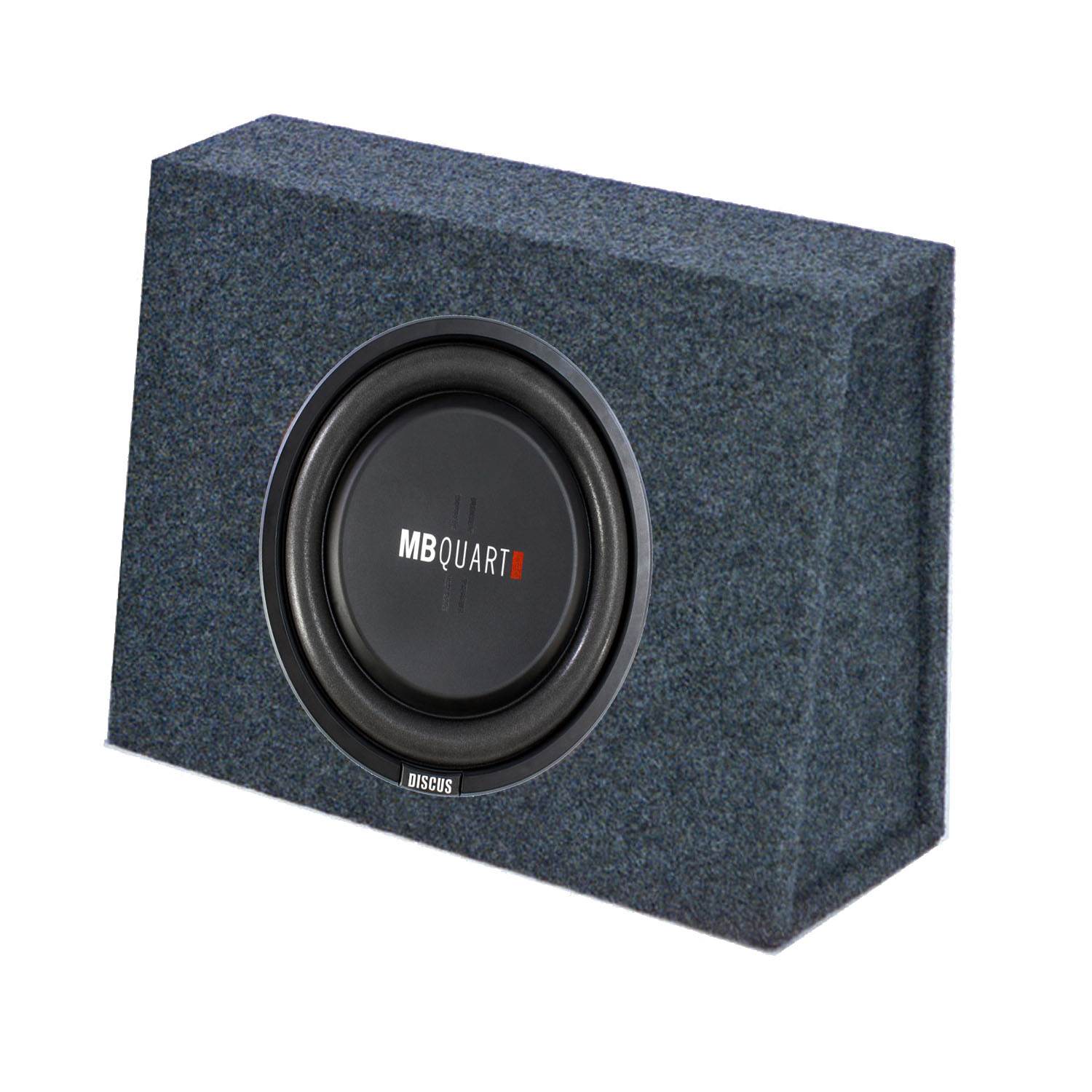 MB Quart 400 Watt 10 Inch Shallow Subwoofer and Q Power Slim Sub Box Enclosure - VMInnovations