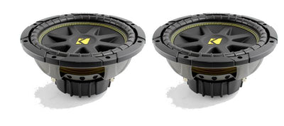 Kicker 10 Inch 600W Subwoofers (2) , Jeep Enclosure Box, Amplifier, & Wire Kit
