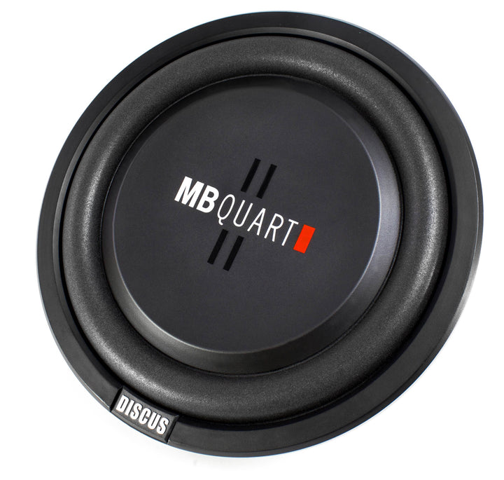 MB Quart 400 Watt 12 Inch Shallow Subwoofer + Q Power Slim Sub Car Box Enclosure