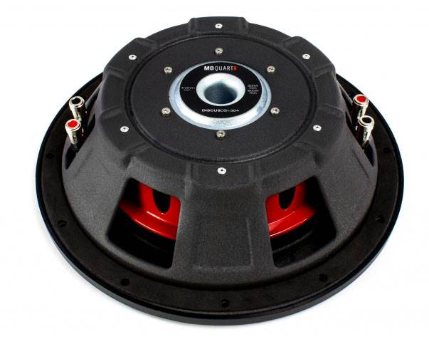 MB Quart 400 Watt 12 Inch Shallow Subwoofer + Q Power Slim Sub Car Box Enclosure