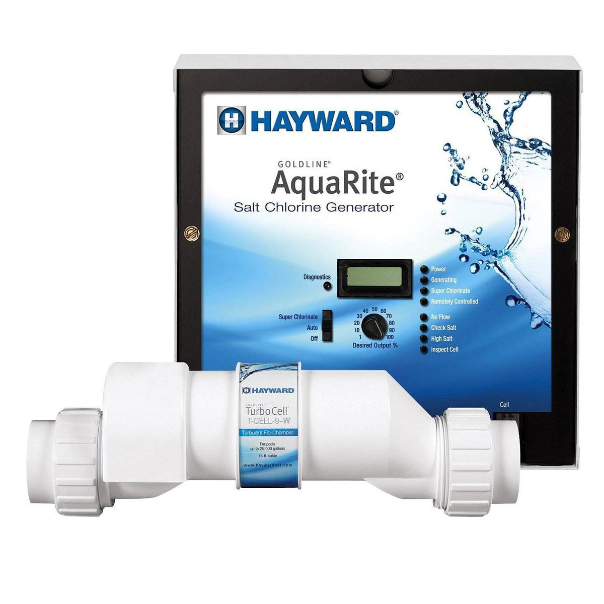 Hayward GLX CELL 9 W Chlorination TurboCell for Pools to 25,000 Gal (For Parts)