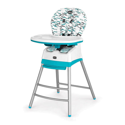Chicco Stack Multi-Stage High Chair for Growing Children, Aqua (Open Box)