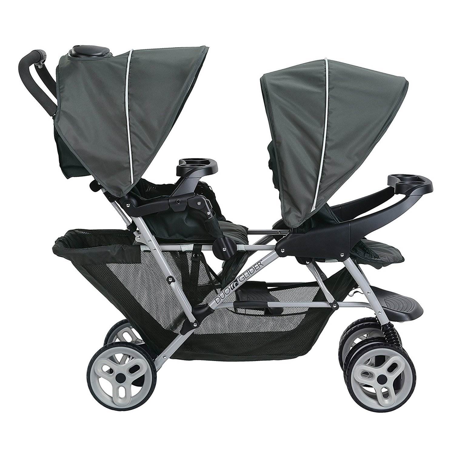 Graco DuoGlider Click Connect Lightweight Double Stroller, Glacier (Open Box)