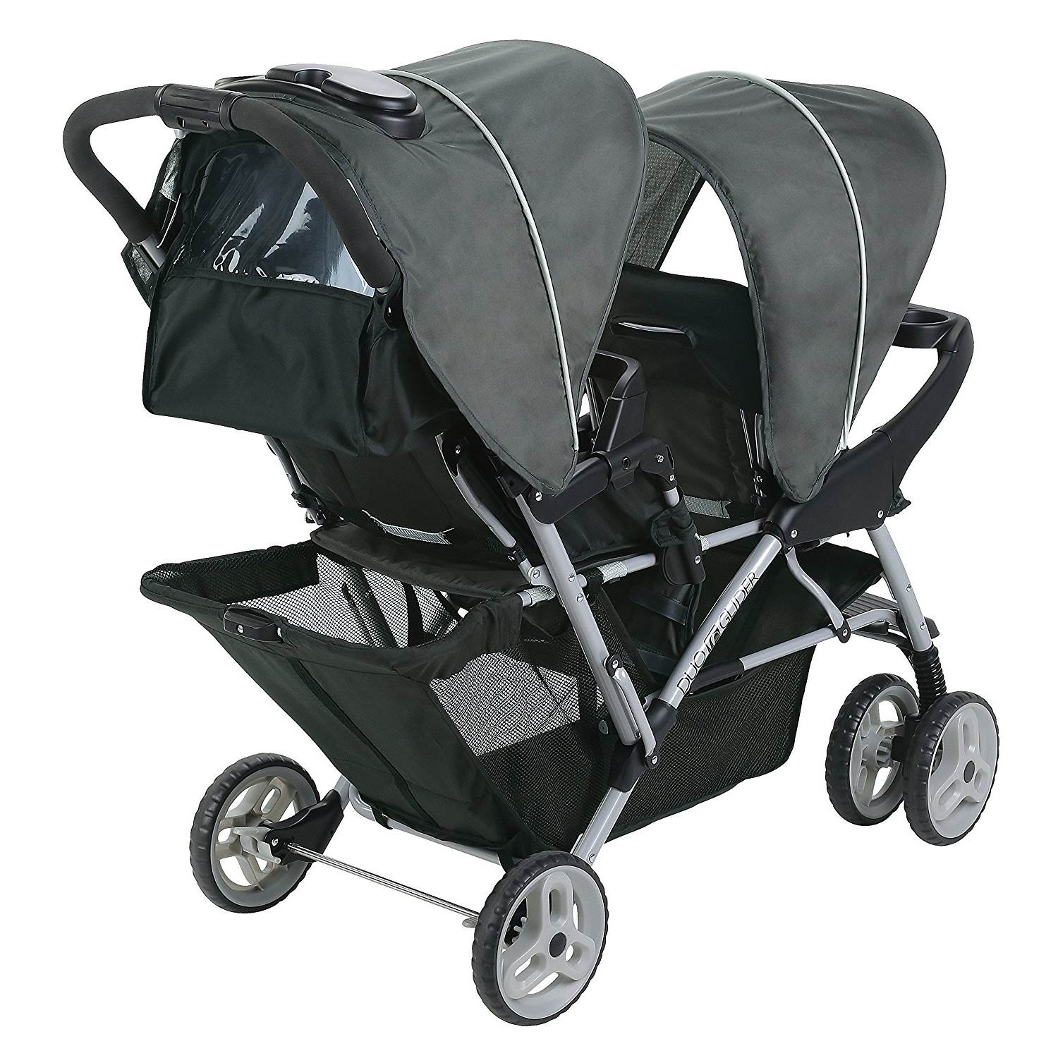 Graco DuoGlider Click Connect Lightweight Double Stroller, Glacier (Open Box)