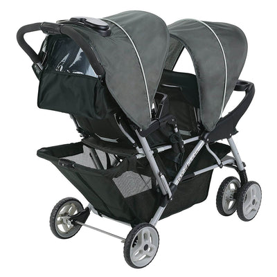 Graco DuoGlider Click Connect Lightweight Double Stroller, Glacier (Open Box)
