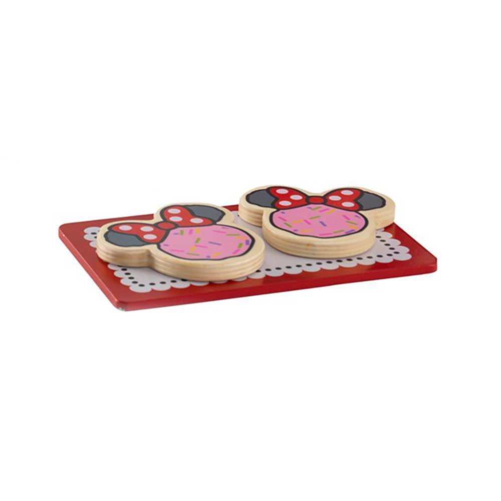 KidKraft Disney Jr. Minnie Mouse Pretend Wooden Baking & Treats Set (Open Box)