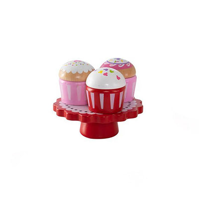 KidKraft Disney Jr. Minnie Mouse Pretend Wooden Baking & Treats Set (Open Box)