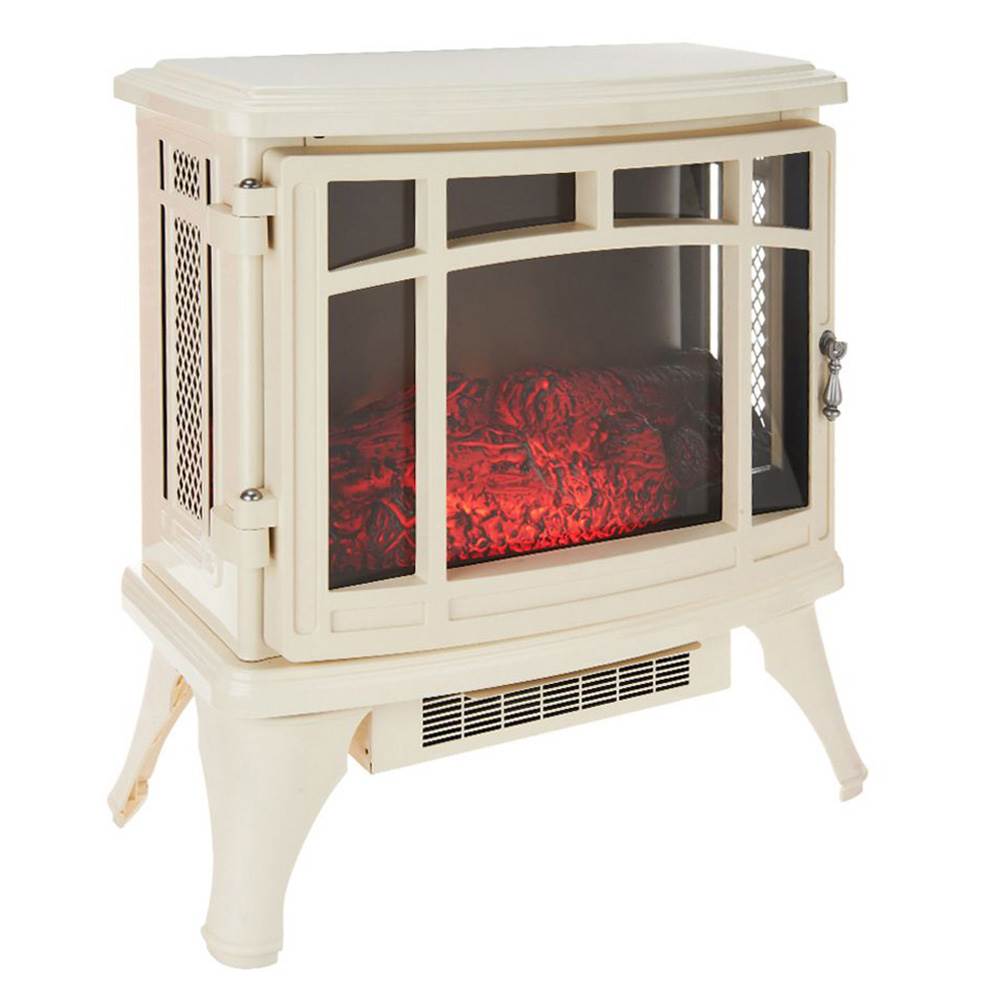Duraflame Infrared Quartz Stove Heater with Flame Effect, Cream (Open Box)