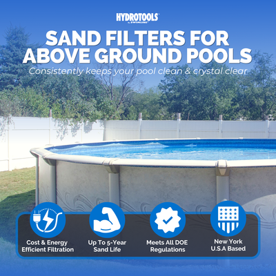 Swimline 19" 2900GPH Sand Filter Pump Above Ground Intex Pool(Open Box)
