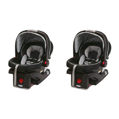 Graco Ready2Grow Dual Stroller & Two SnugRide Car Seat Travel System, Gotham