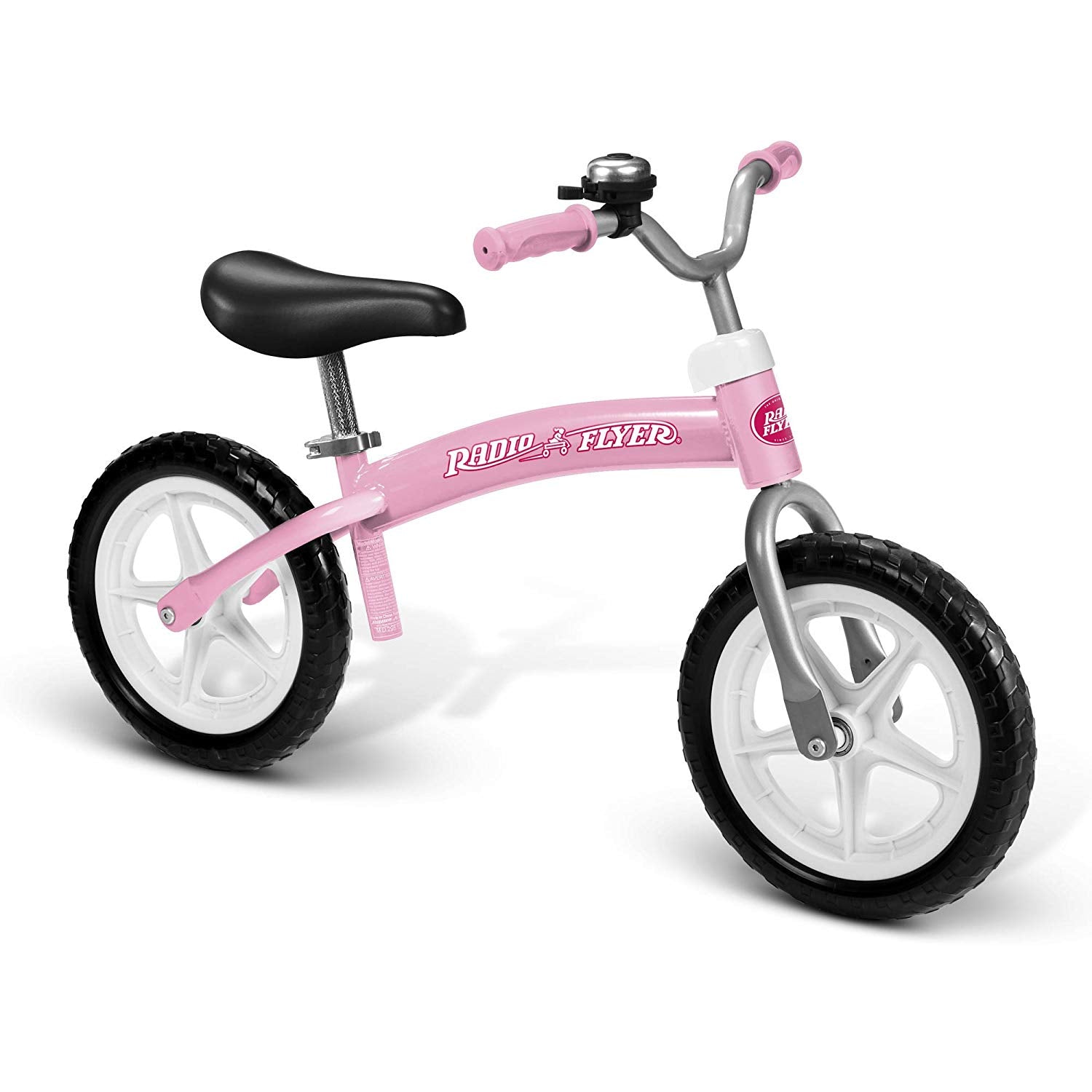 Radio Flyer 800X Glide and Go Age 2.5 to 5 Year Old Balance Bike, Pink - VMInnovations