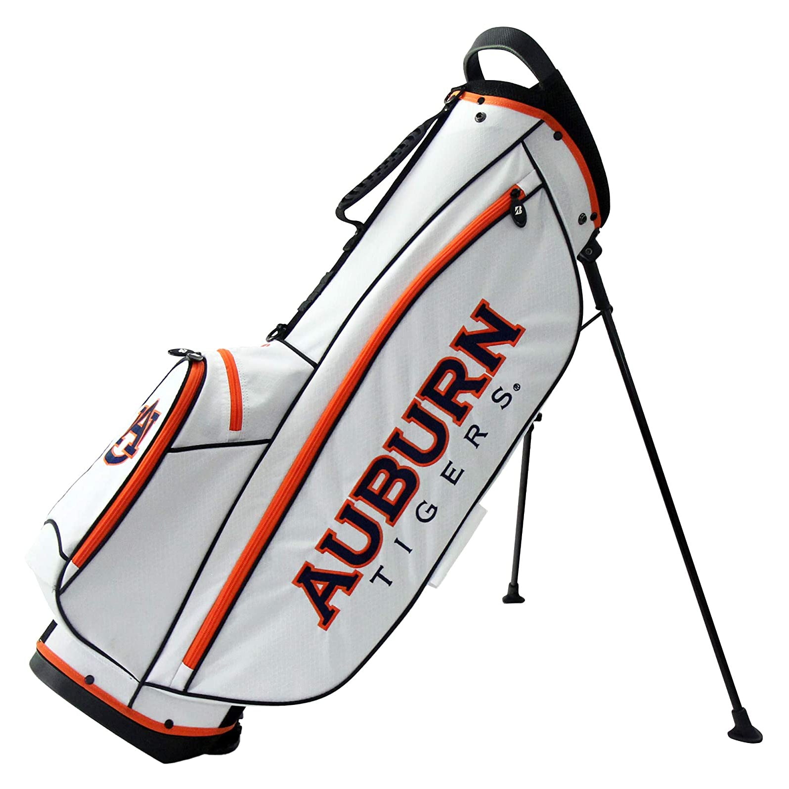 Bridgestone 2019 Collegiate NCAA 9 Inch 4 Way Stand Golf Bag, Auburn (Open Box)