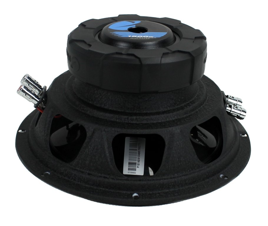 QPower Single 10 Inch Vented Shallow Sub Box & Planet Audio 1500 Watt Subwoofer