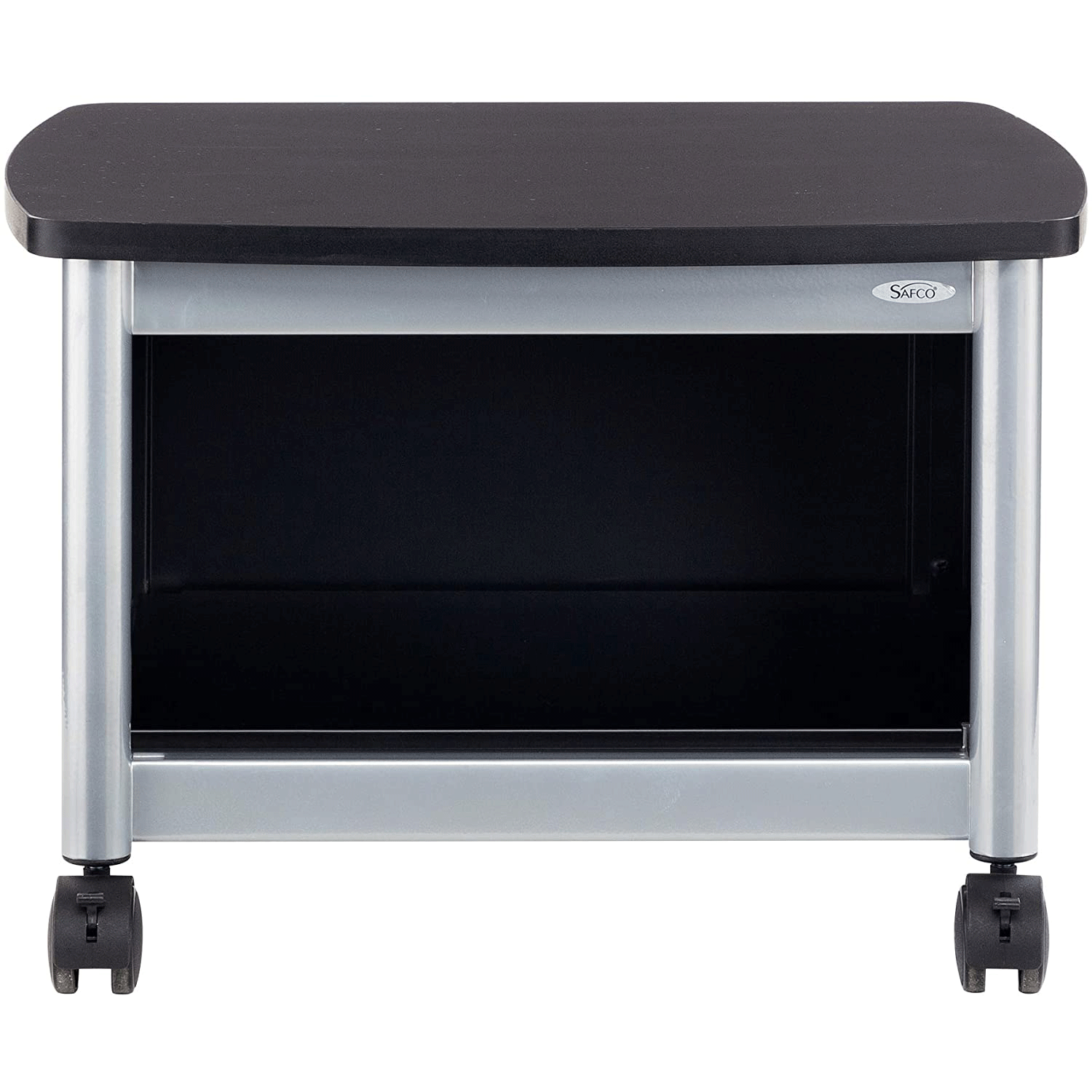 Safco Under Desk Scoot Swivel Wheel Mobile Printer and Machine Stand, Black - VMInnovations