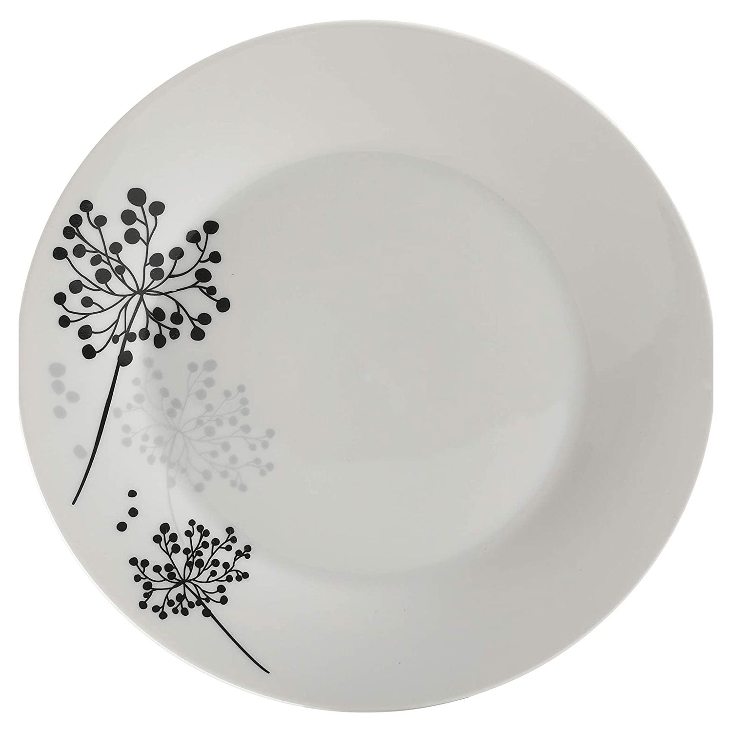 Gibson Netherwood 12 Pc Glaze Dinnerware Plates, Bowls, and Mugs, White (3 Pack)