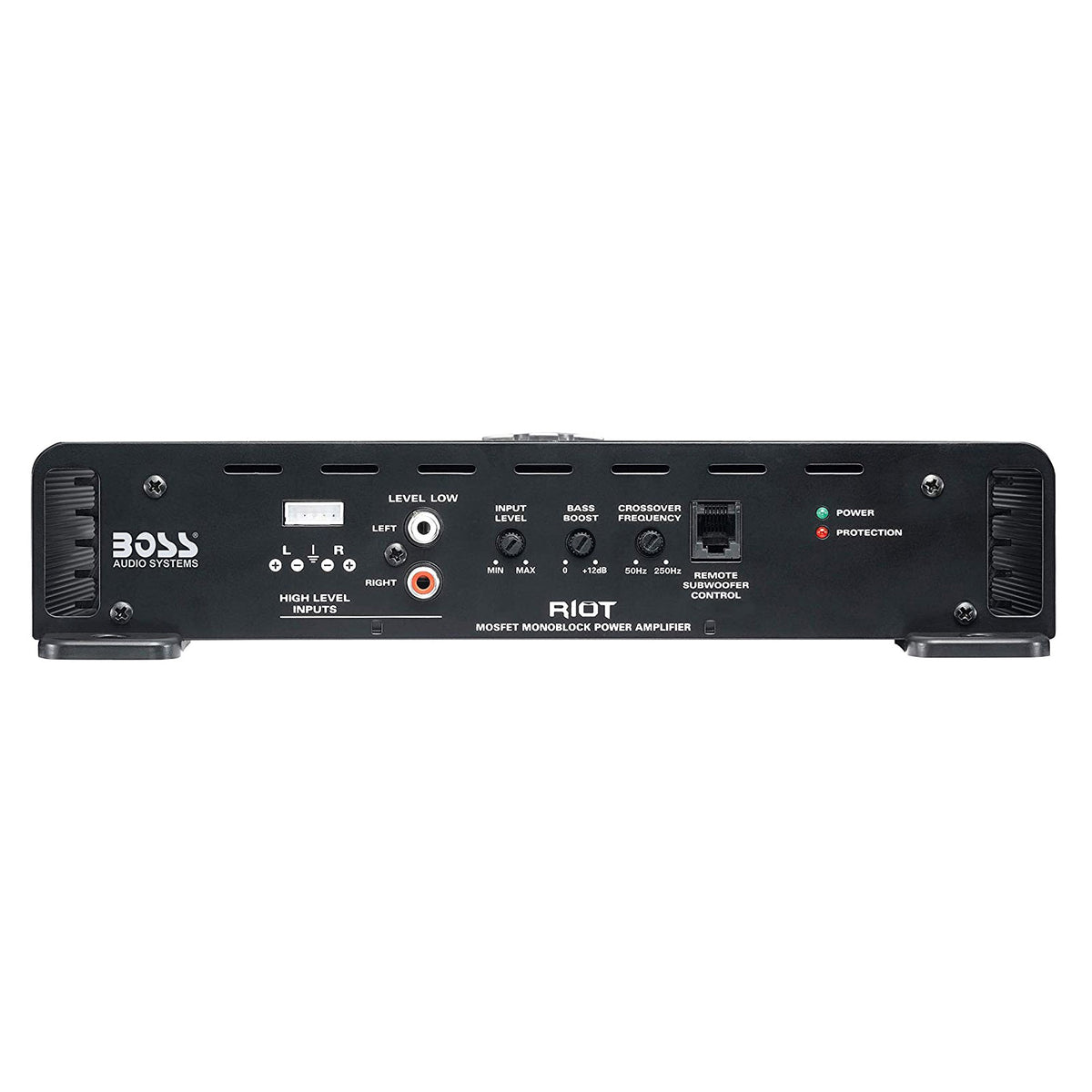 BOSS Audio R1600M Riot 1600W Mono Class A/B Car Amplifier w/ Remote (2 Pack)