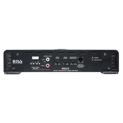 BOSS Audio R1600M Riot 1600W Mono Class A/B Car Amplifier w/ Remote (2 Pack)