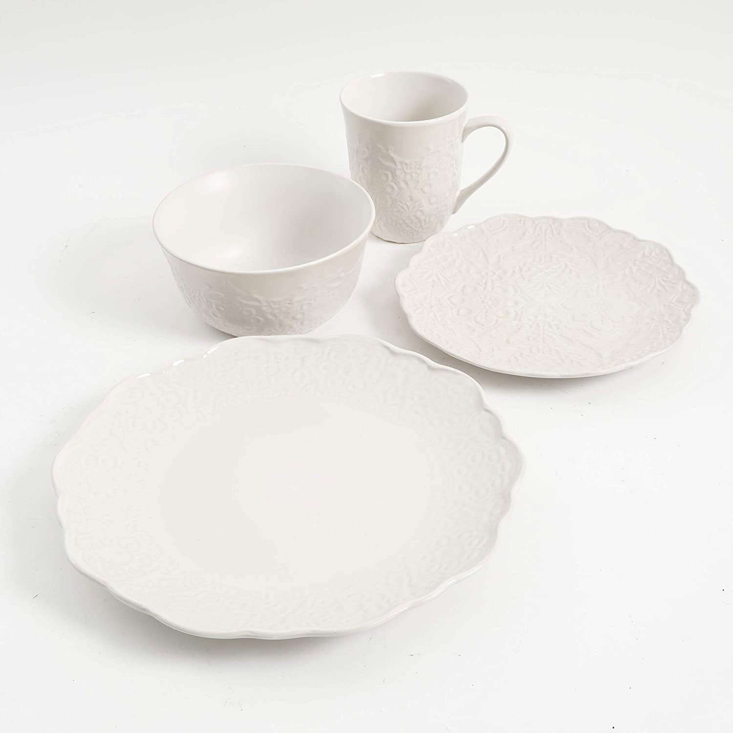 Gibson Elite 16 Piece Reactive Glaze Dinnerware Set (Open Box)