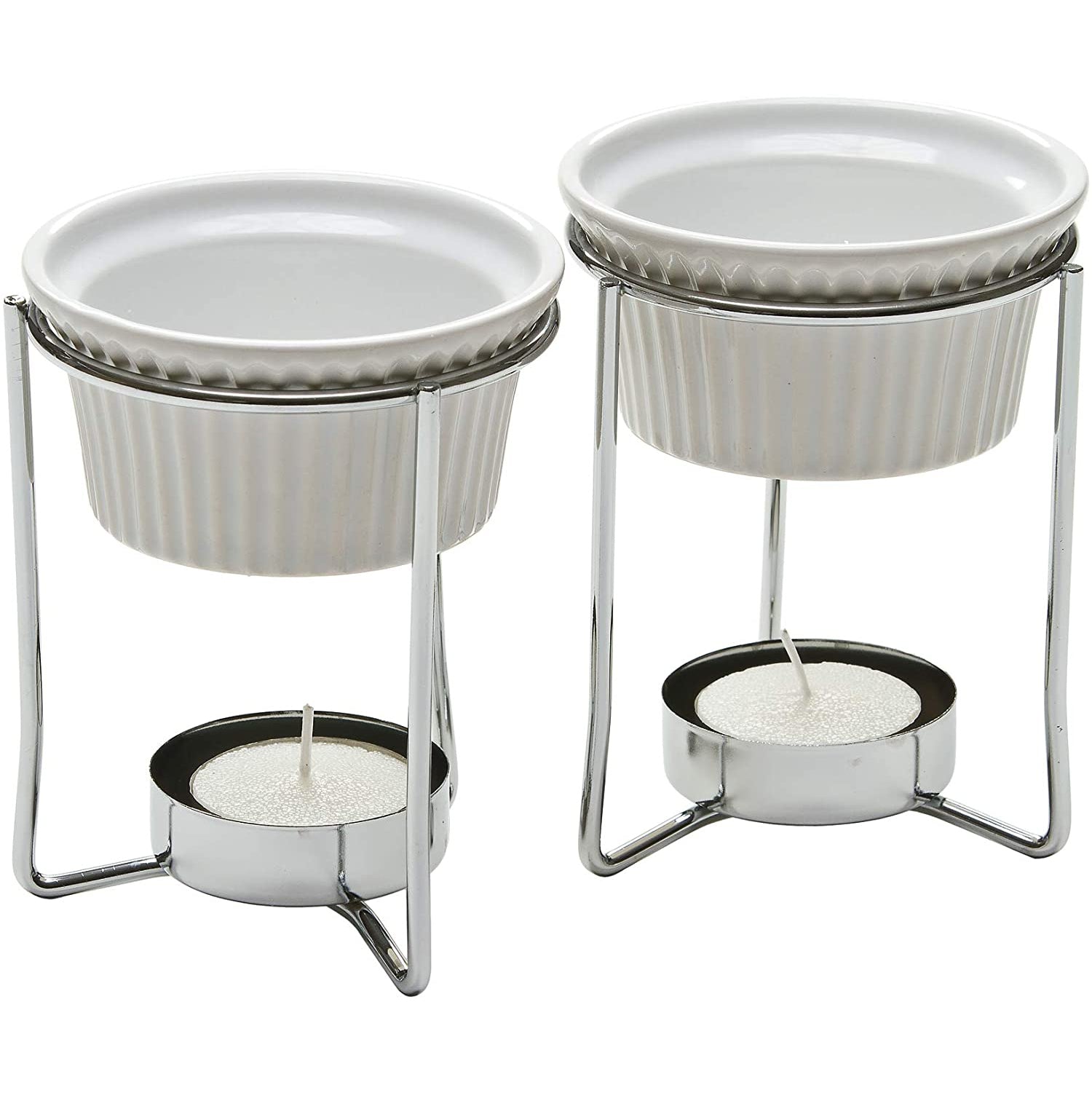 PrepWorks by Progressive 5-Ounce Ceramic Butter Warmer Home Fondue Set (8 Sets)