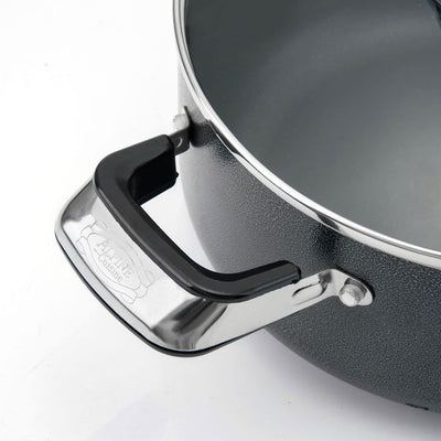 Alpine Cuisine Aluminum Non-Stick Dutch Oven Pot with Lid 13 Qt, Gray (Open Box)