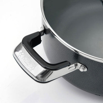 Alpine Cuisine 10 Pc Aluminum Non Stick Coating Cookware Pot Set Gray (Open Box)