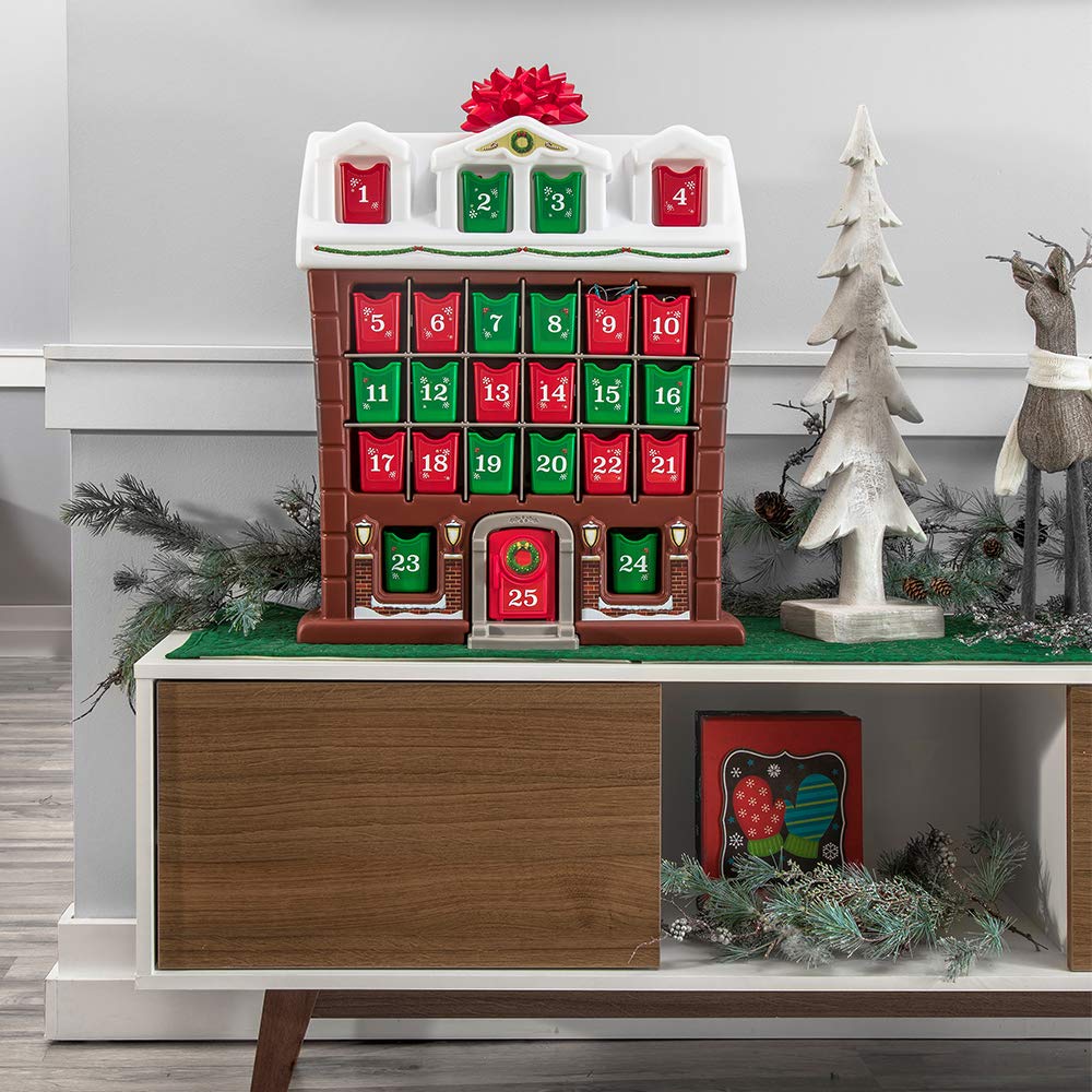 Step2 My First Advent Month Calendar Snowy Holiday Cottage w/ Individual Bins
