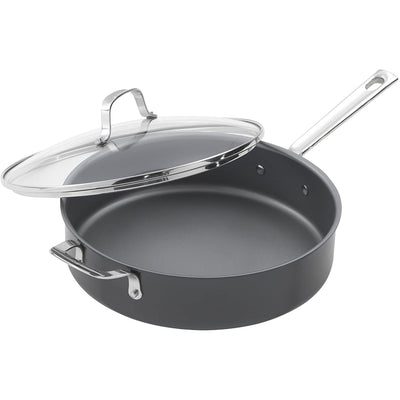 Emeril Lagasse Nonstick Hard Anodized Covered Deep 5 Quart Saute Pan (Open Box)