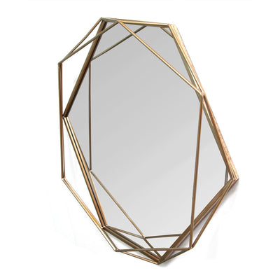 Stratton Home Decor Chloe Hand Painted Gold Metal Wall Mirror Art Decor (Used)