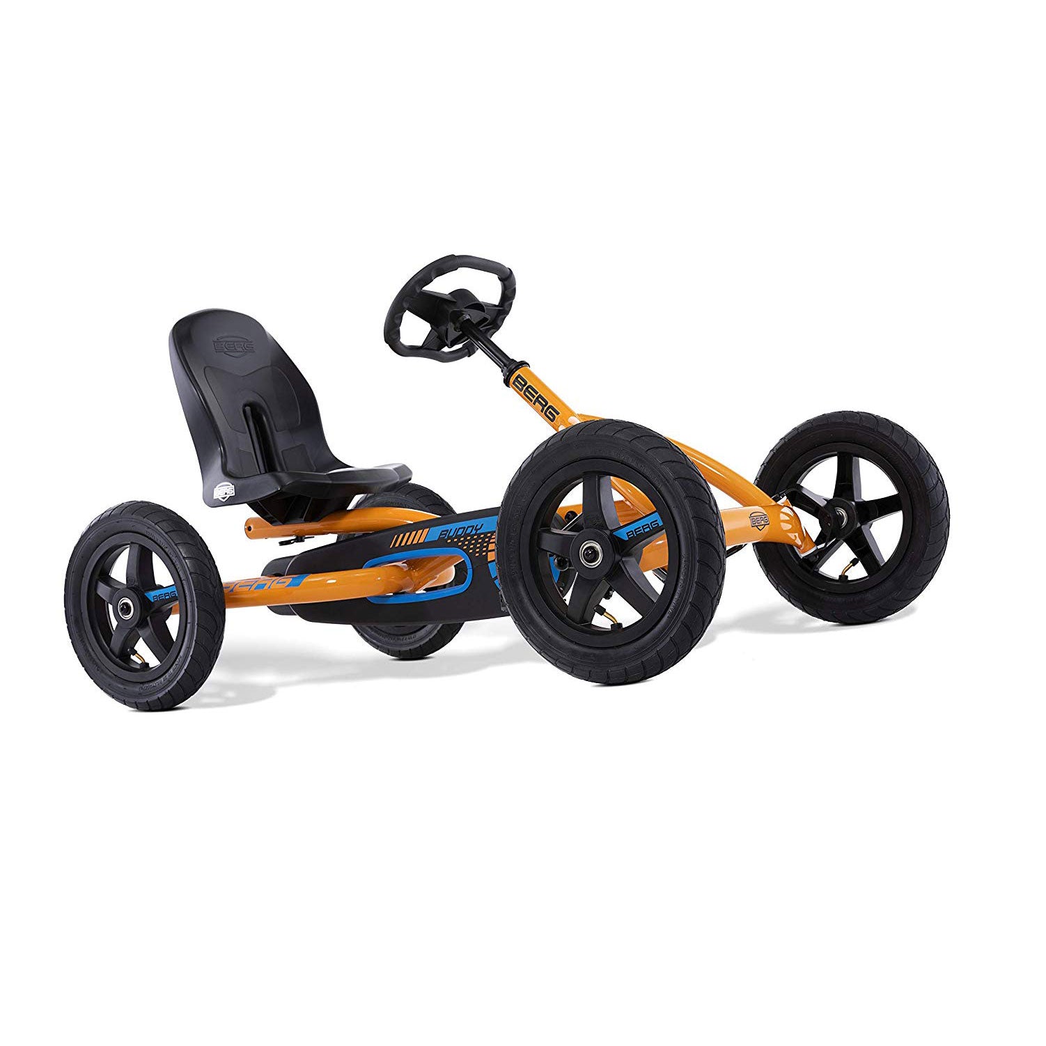 BERG Toys Buddy Kids Toddler Safe Pedal 4 Wheel Go Kart Toy, Orange (Open Box)