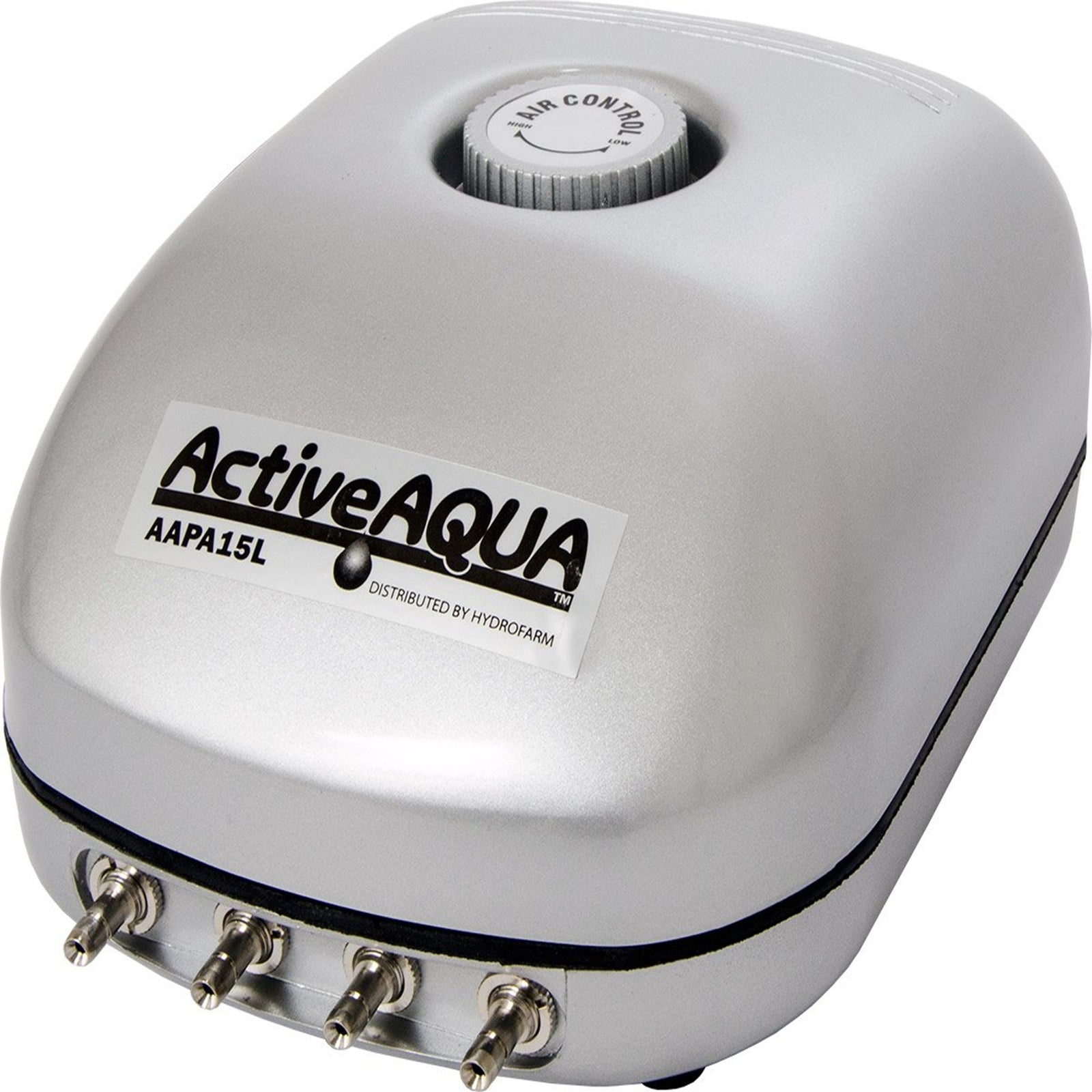 Active Aqua AAPA15L 6-Watt 240 GPH Hydroponic Aquarium 4 Outlet Air Pump(2 Pack) - VMInnovations