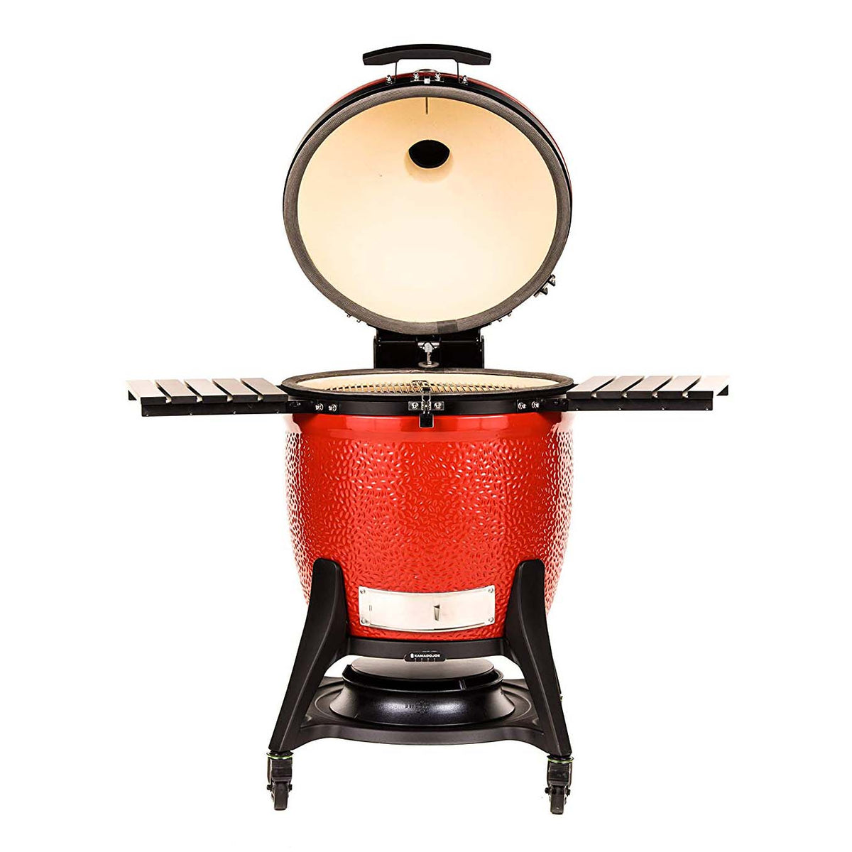 Kamado Joe Big Joe III 24 In. Portable BBQ Ceramic Charcoal Grill, Red(Open Box)