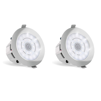 Pyle 4 Inch 2 Way 160W Bluetooth Ceiling Wall Speakers & LED Light (4 Pack)