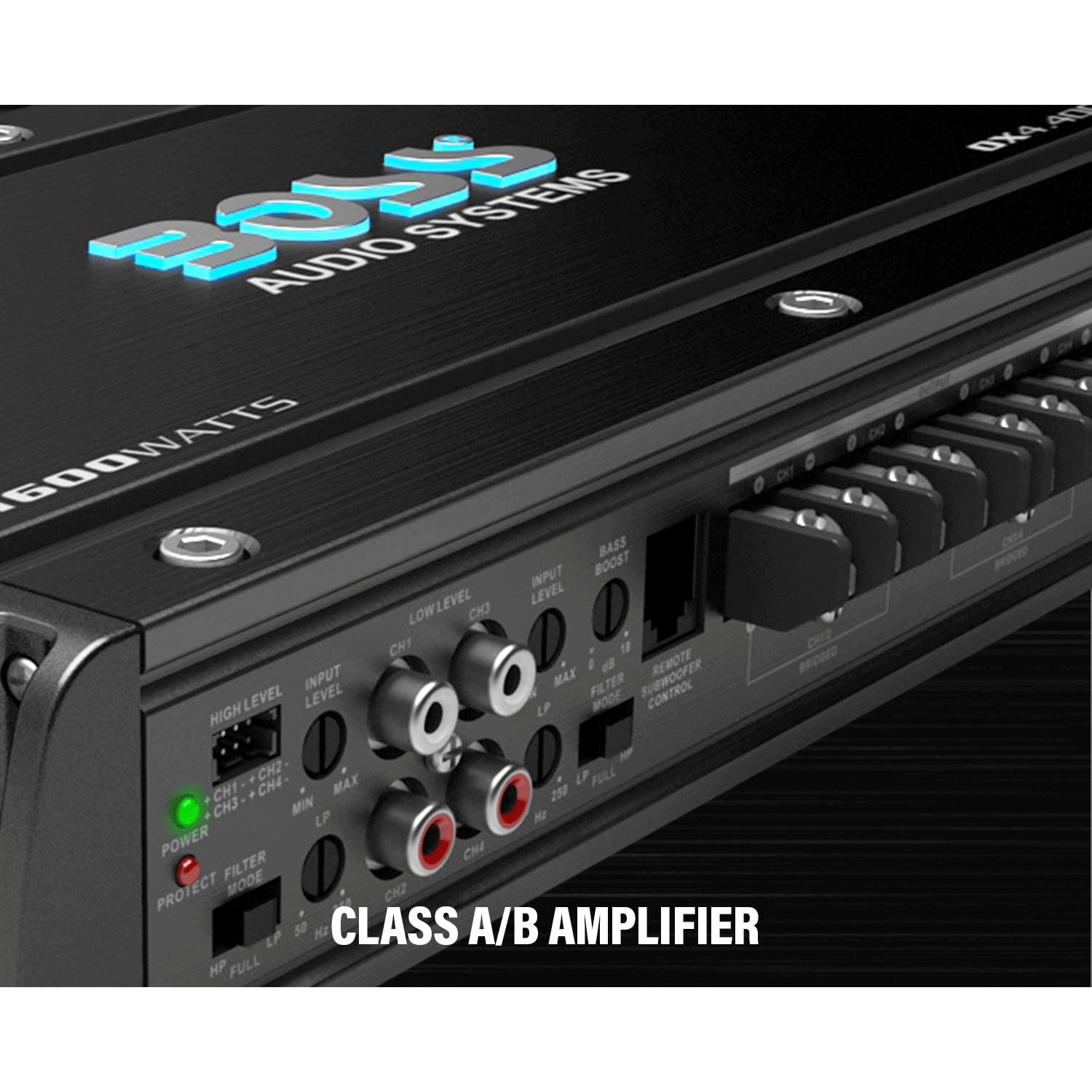 BOSS Audio OX4.400 1600W High Output 4 Channel Full Range Class A/B Amplifier