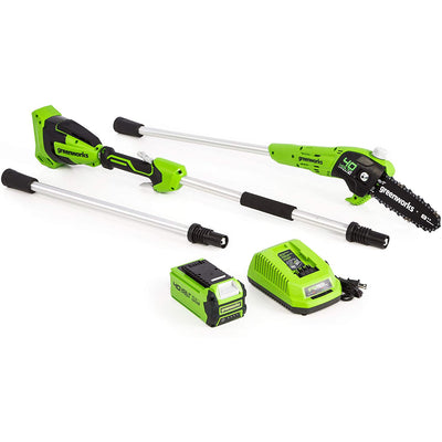 Greenworks 40V 8-Foot GEN II Polesaw w/ 2.0ah battery and charger (For Parts)