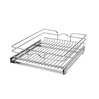 Rev-A-Shelf 15 Inch Single Wire Basket Pull Out Cabinet Organizer (Used)