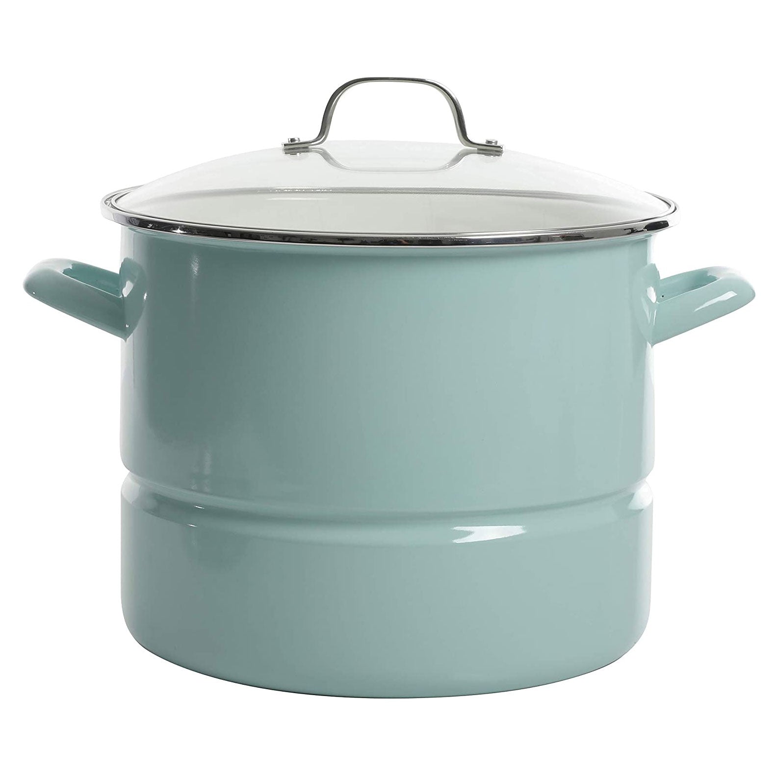 Kenmore Broadway Stainless Steel 16 Quart Steamer Stock Pot with Lid (Open Box) - VMInnovations