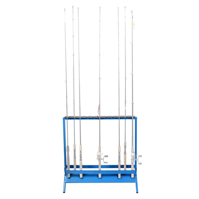 Viking Solutions 22 Rod Floor or Deck Powder Coat Steel Fishing Rack (Open Box)