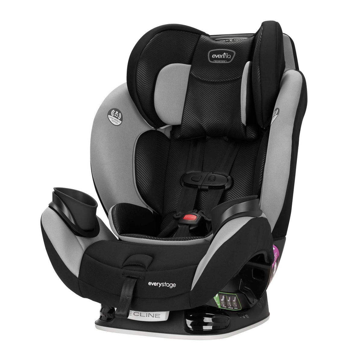 Evenflo 39212238 EveryStage LX All in One Car Seat, Kids 4 to 120 Pounds, Gamma