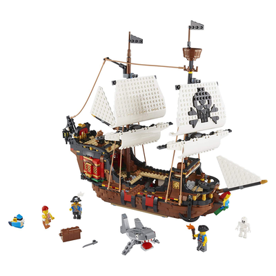 LEGO Creator Pirate Ship 1264 Piece Set Building Set w/ Minifigures (Open Box)