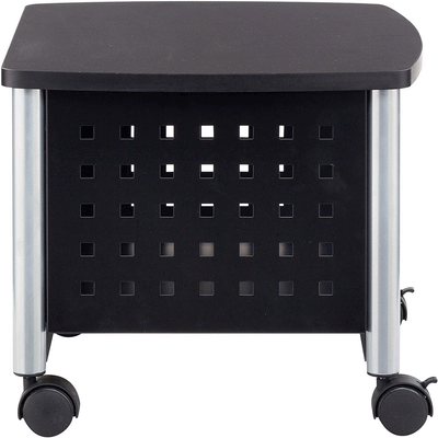 Safco Under Desk Scoot Swivel Wheel Mobile Printer and Machine Stand, Black - VMInnovations