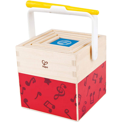 Hape Children's Colorful 6 Piece Wooden Musical Box, Music Toy Set (Open Box)