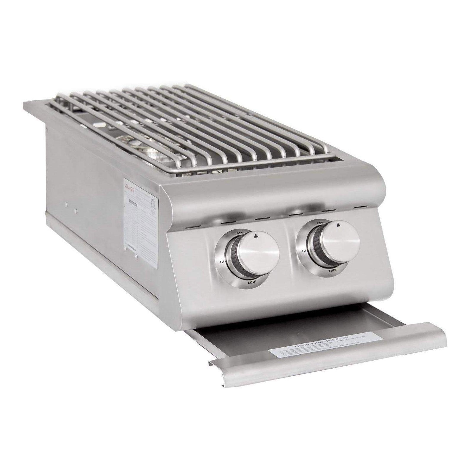 Blaze Grills 12,000 BTU Stainless Steel Double Side Burner, Natural Gas (Used)