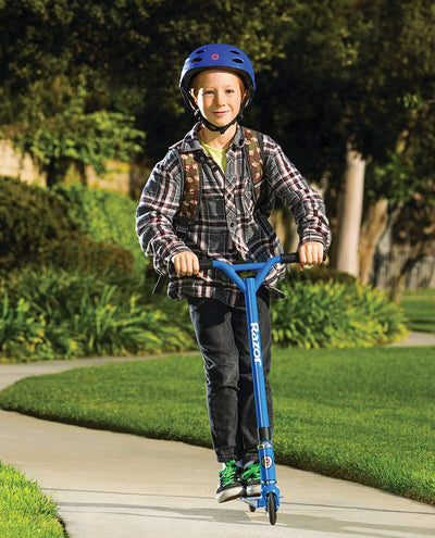 Razor Pro Beast Deluxe Model 19-Inch Deck Aluminum Push Kick Scooter, Blue - VMInnovations