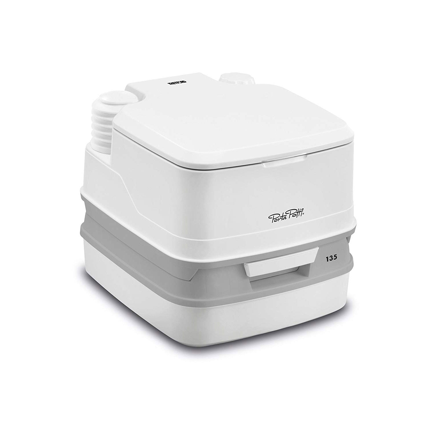 Thetford 135 2.6 Gallon Porta Potti with Rotating Pour Spout, White (Open Box)