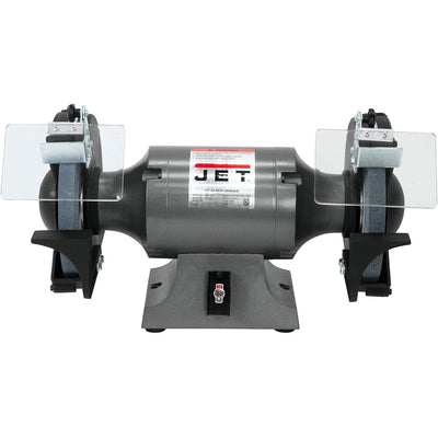 JET Cast Iron 10 Inch Industrial Bench Grinder Wheel Grinding System (Open Box)