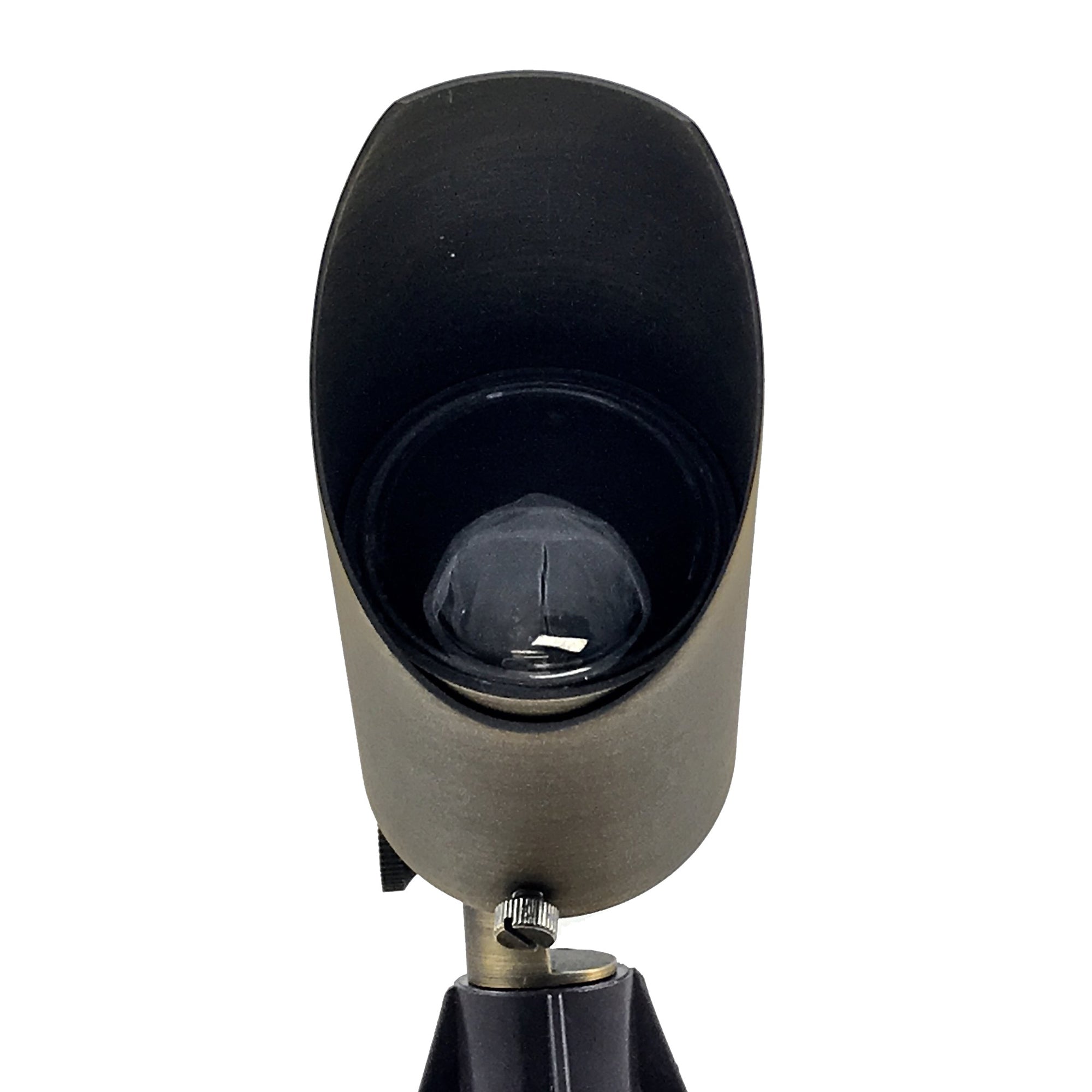LUMiON Illuminator Brass Garden Spotlight w/ Lamp, Wire Connectors (For Parts)