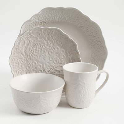 Gibson Elite 16 Piece Reactive Glaze Dinnerware Set (Open Box)