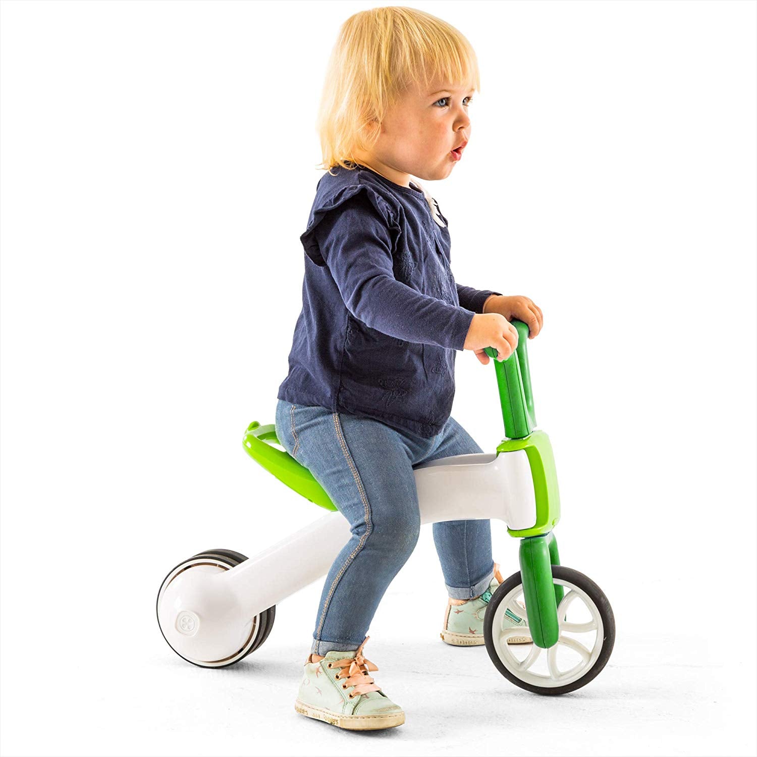 Chillafish Bunzi Childrens Gradual Balance 2 in 1 Tricycle Bike, Lime (Open Box) - VMInnovations
