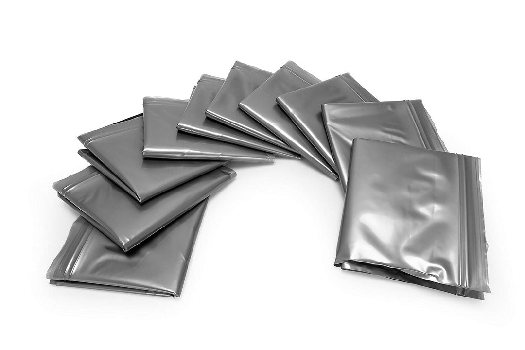 Camco 10 Pack Leak Proof Double Lined Camping Toilet Bucket Waste Bags, Black