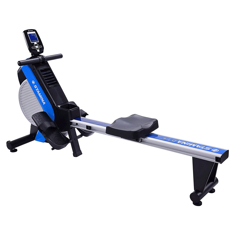 Stamina Cardio DT Plus Air Rowing Workout Machine w/ LCD Display Blue (Open Box)